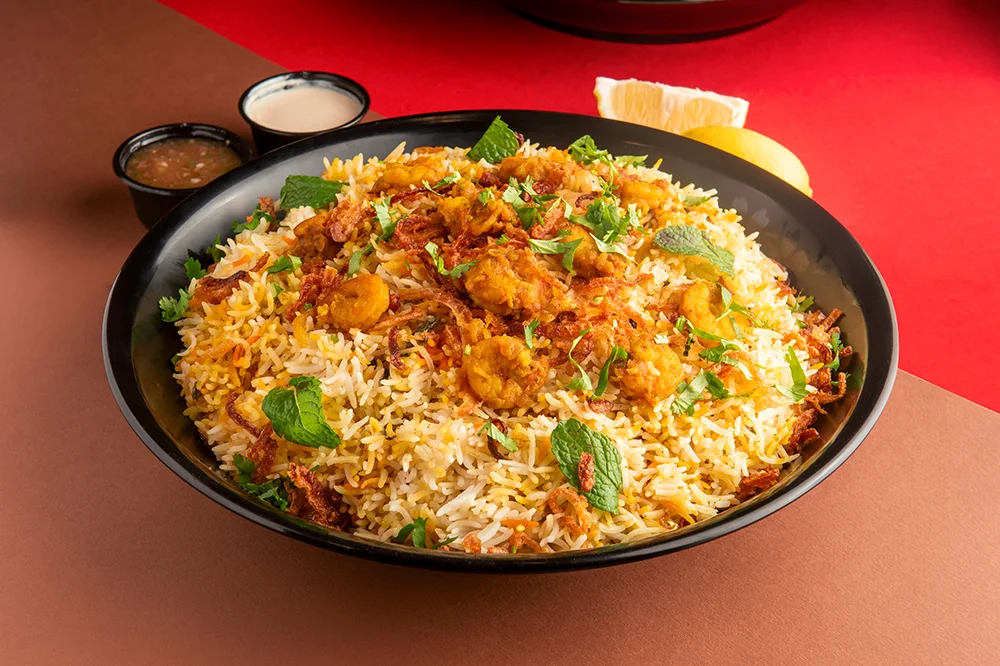 أرز برياني روبيان