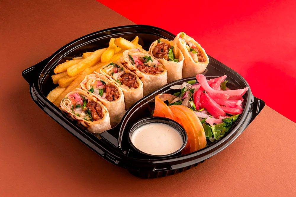 صحن عربي كباب لحم